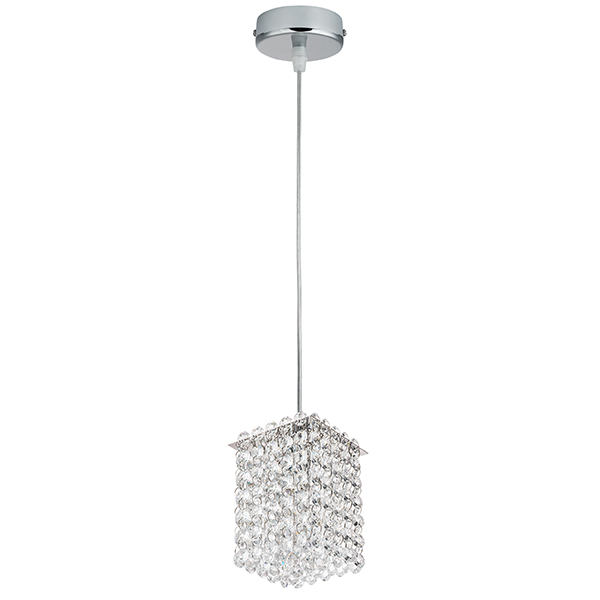 795414 Подвес CRISTALLO 1х40W G9 ХРОМ