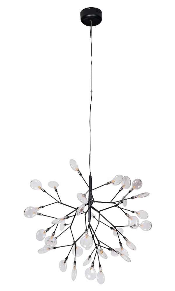 Crystal Lux Светильник подвесной Crystal Lux EVITA SP36 BLACK/TRANSPARENT