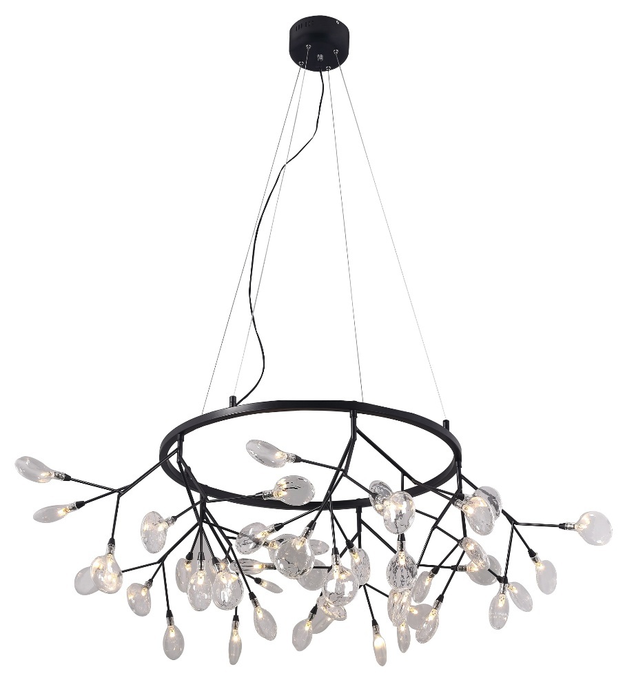 Crystal Lux Светильник подвесной Crystal Lux EVITA SP45 D BLACK/TRANSPARENT