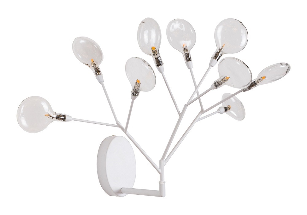 Crystal Lux Бра Crystal Lux EVITA AP9 WHITE/TRANSPARENT