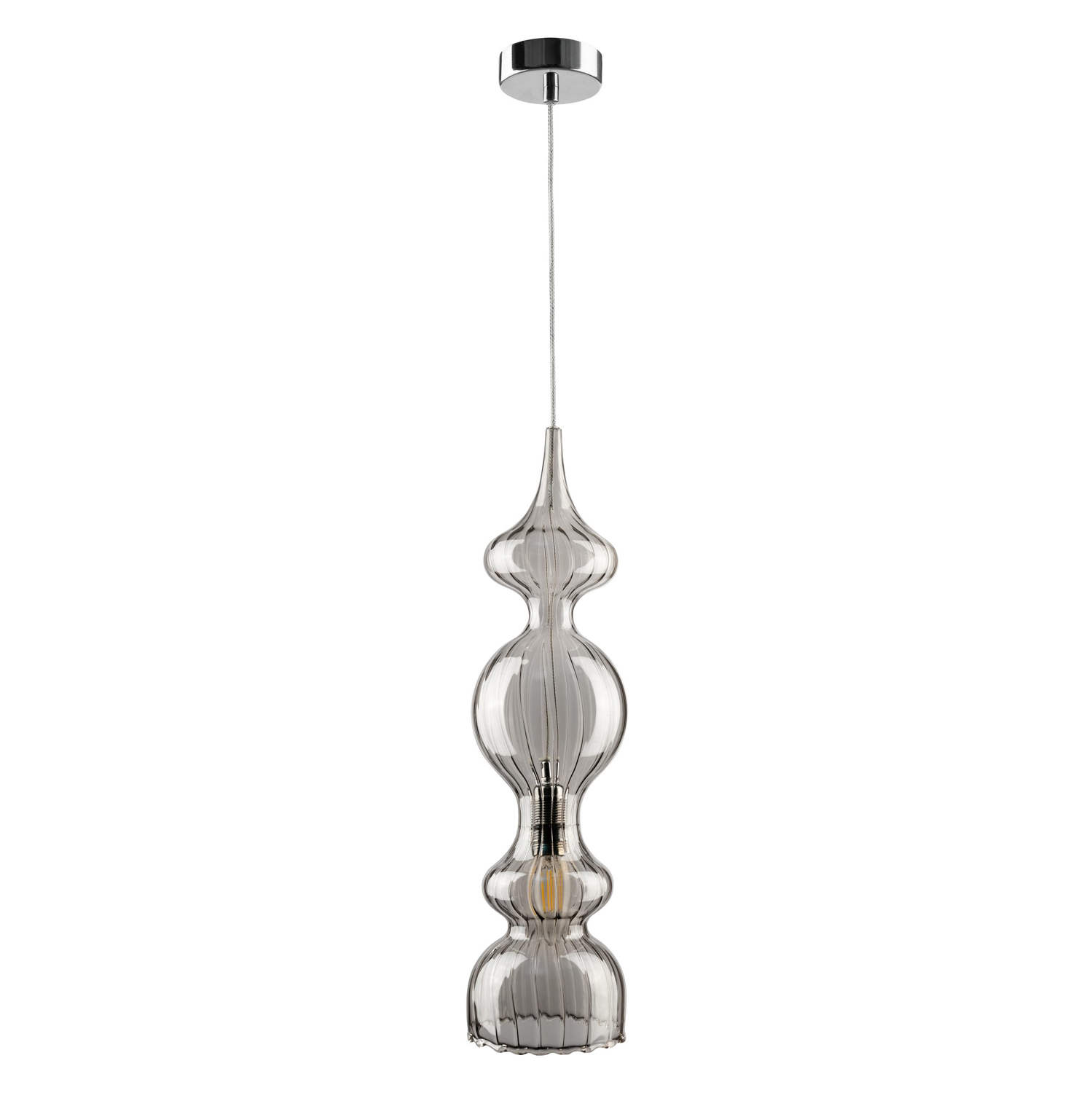 Crystal Lux Светильник подвесной Crystal Lux IRIS SP1 A SMOKE