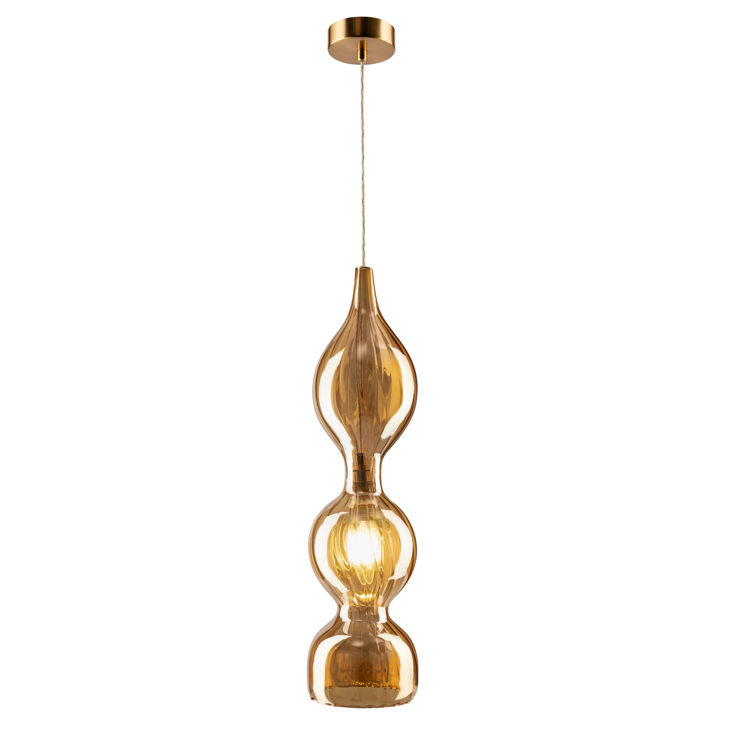 Crystal Lux Светильник подвесной Crystal Lux IRIS SP1 B AMBER