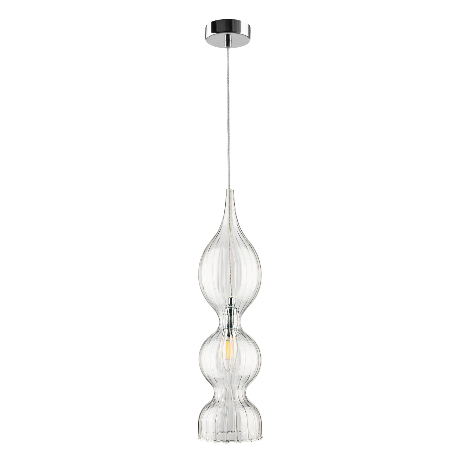 Crystal Lux Светильник подвесной Crystal Lux IRIS SP1 B TRANSPARENT
