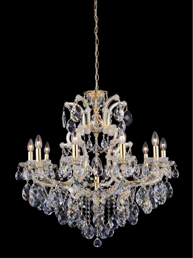Crystal Lux Люстра Crystal Lux ISABEL SP11 GOLD/TRANSPARENT