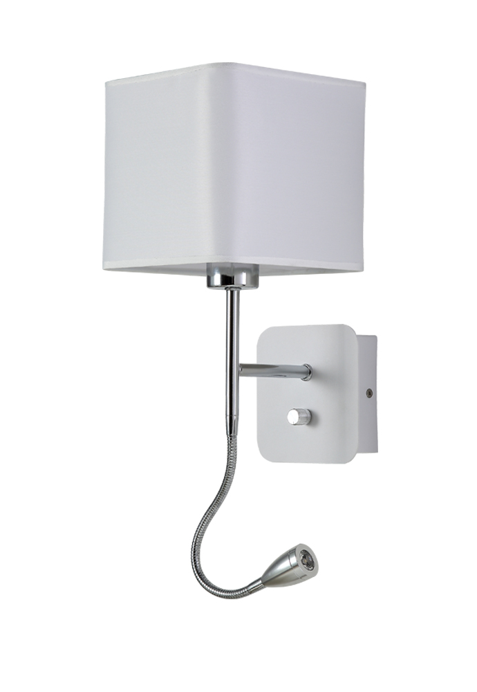 Crystal Lux Бра Crystal Lux PACO AP2 CHROME/WHITE