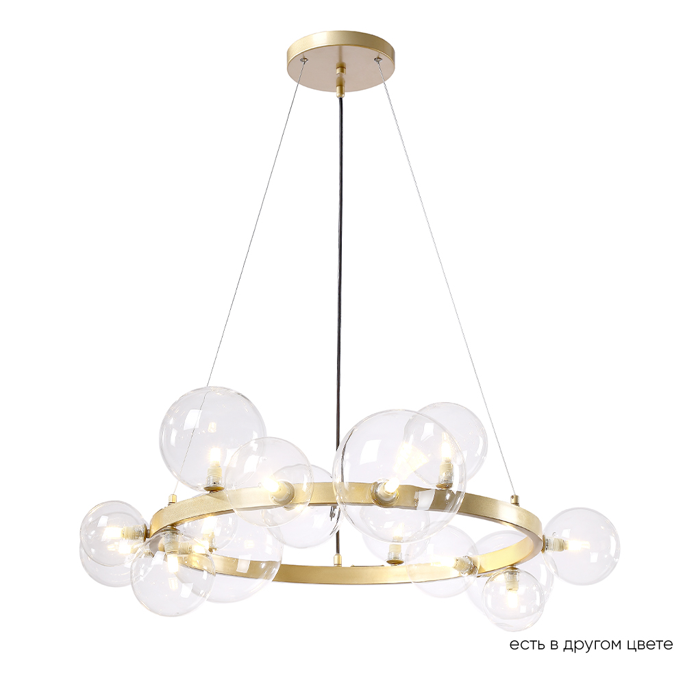 Crystal Lux Люстра Crystal Lux AGATA SP15 V2 GOLD/TRANSPARENTE