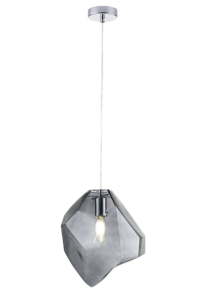 Crystal Lux Светильник подвесной Crystal Lux NUESTRO SP1 CHROME/SMOKE