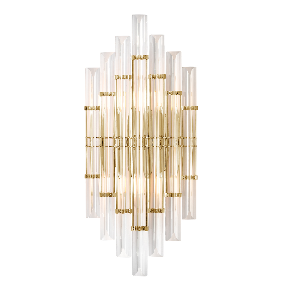 Crystal Lux Бра Crystal Lux SARAGOSA AP2 BRASS/TRANSPARENTE
