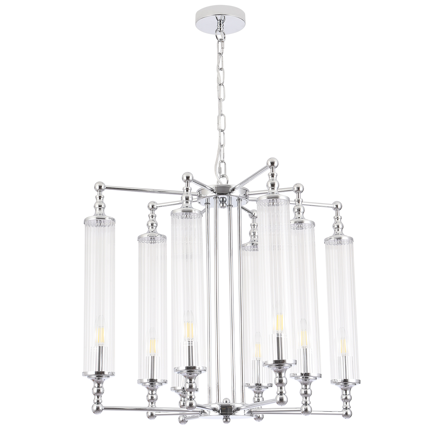 Crystal Lux Люстра Crystal Lux TOMAS SP8 D650 CHROME