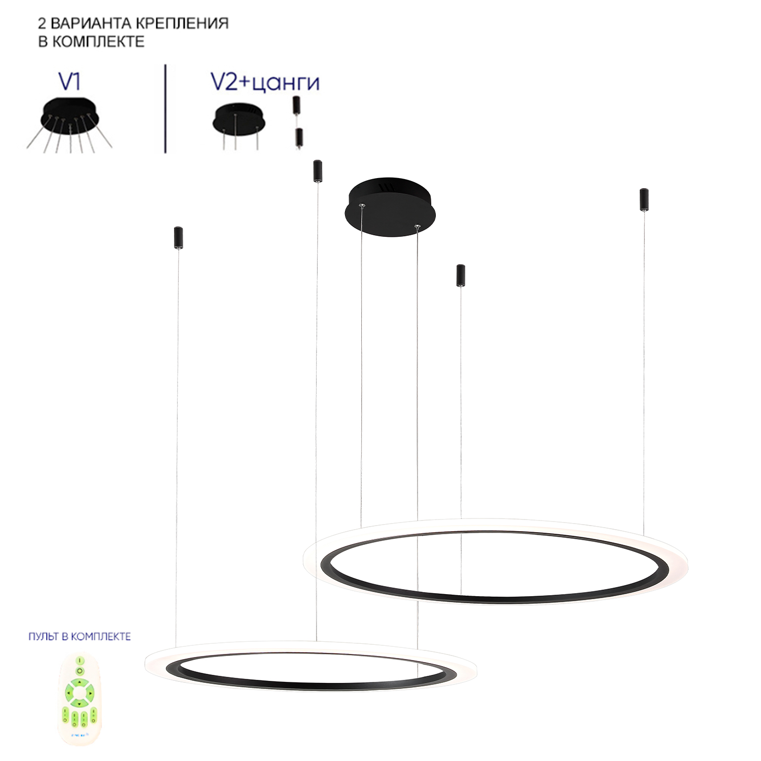 Crystal Lux Люстра Crystal Lux MANZANA SP53W LED  BLACK