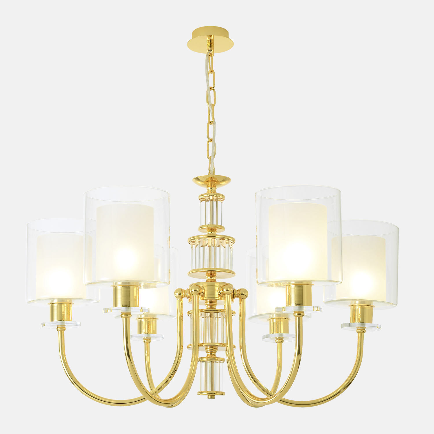 Crystal Lux Люстра Crystal Lux ELENA SP6 GOLD