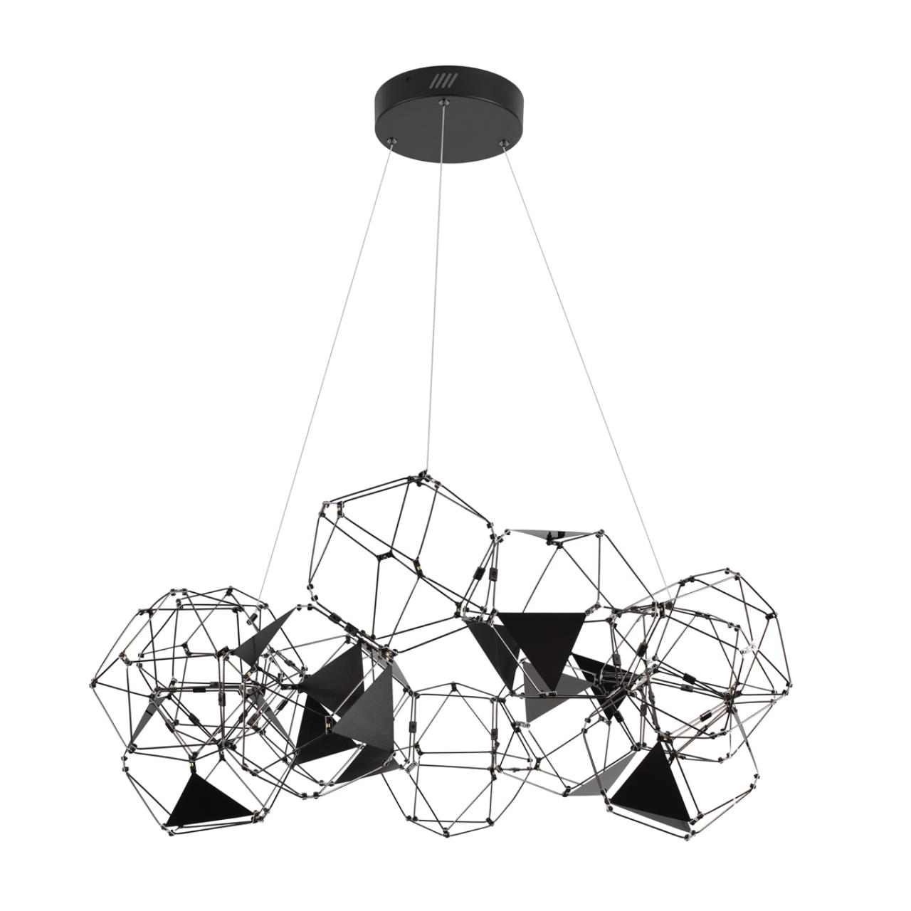 5087/56L L-VISION ODL25 505 черный хром/металл Люстра LED 56W 4000K 3360Лм TRELLIS