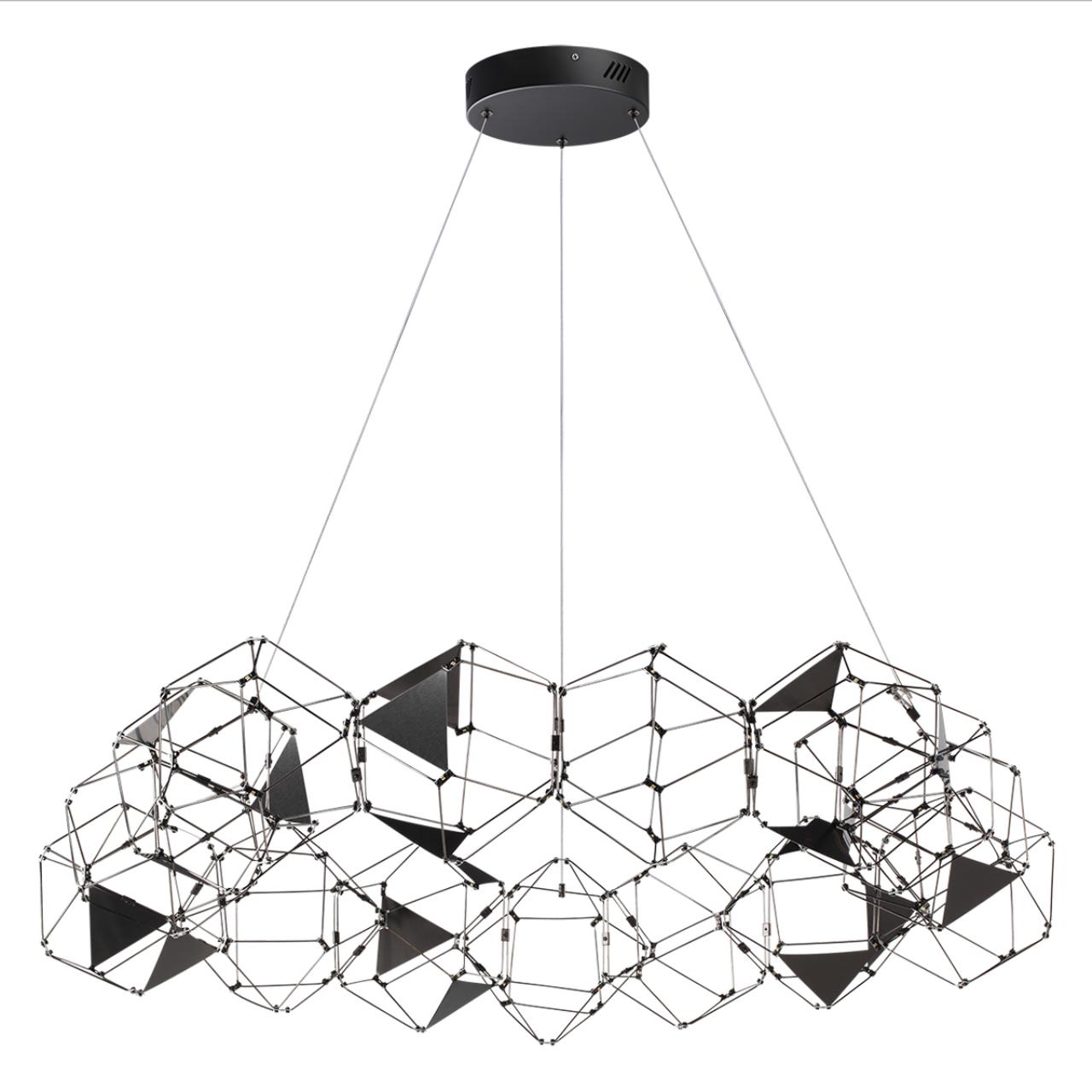 5087/68L L-VISION ODL25 505 черный хром/металл Люстра LED 68W 4000K 3740Лм TRELLIS